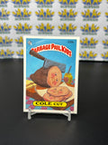 Vintage TOPPS 1986 Garbage Pail Kids Cole Cut Sticker Trading Card