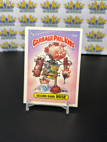 Vintage TOPPS 1986 Garbage Pail Kids Second Hand Rose Sticker Trading Card