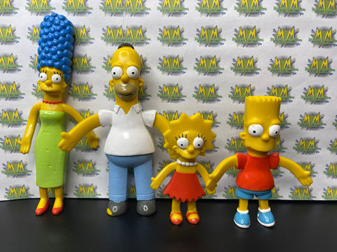 2002 Croce The Simpsons Family Bendie Figures