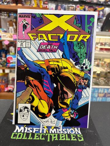 1988 Marvel Comics X Factor #34 Comic Book