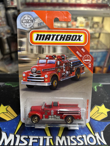 2018 Matchbox MBX Rescue Seagrave Fire Engine (New)