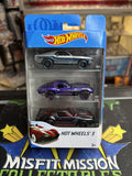 2018 Hot Wheels Mustang Corvette Trans Am 3 Pack (New)