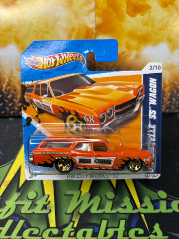 2011 Hot Wheels HW City Works 12 ‘70 Chevelle Ss Wagon Car (New)