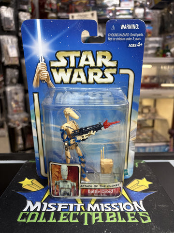 2002 Star Wars Attack of The Clones Battle Droid Figure (New)