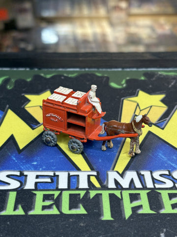 Vintage 1954 Lesney Matchbox No.7 Pasterized Milk Horse Drawn Milk Float