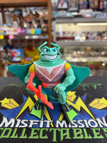 Vintage 1990 TMNT Teenage Mutant Ninja Turtles Ray Fillet Figure