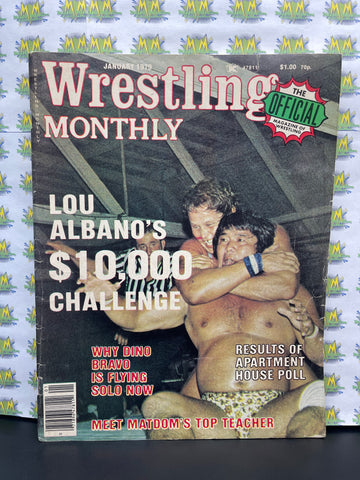 Vintage Wrestling Monthly Magazine January 1979