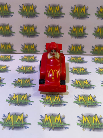 Vintage 1985 McDonalds Fast macs Ronald McDonald Pull Car