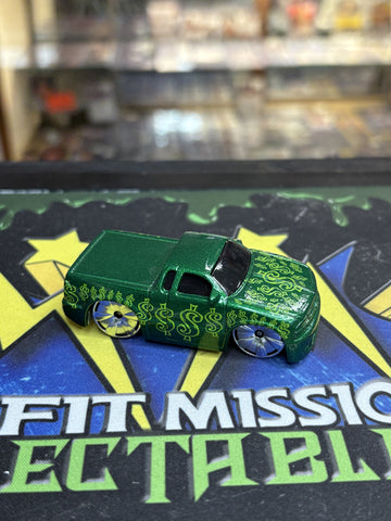 2004 Hot Wheels HW Tooned Green Chevy Truck