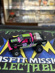 1987 Hot Wheels 4x4 Nissan #10 Black and Pink Racing Truck