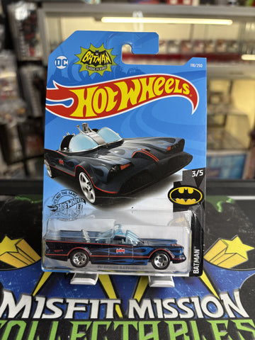 2018 Hot Wheels HW Batman TV Series Batmobile with Blue Flames (New)