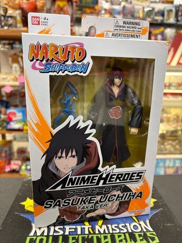Naruto Shippuden Anime Heroes Sasuke Uchiha Taka Ver. Figure (New)