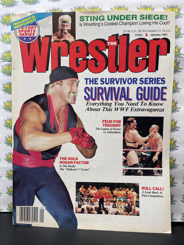Victory Sports Series The Wrestler Magazine January 1991