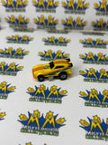 1988 Galoob Micro Machines Plymouth Arrow Yellow Car
