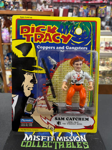 1990 Playmates Dick Tracy Sam Catchem Figure (New)
