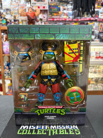 Super 7 TMNT Teenage Mutant Ninja Turtles Sewer Samurai Leonardo Figure (New)