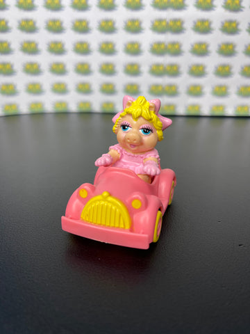 Vintage 1986 McDonalds Happy Meal Toy Muppet Babies Miss Piggy Car