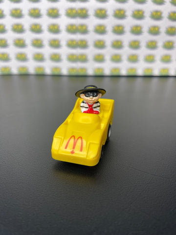Vintage 1985 McDonalds Happy Meal Toy Fast Macs Hamburglar Pull Car