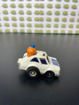 Vintage 1985 McDonalds Happy Meal Toy Fast Macs Officer Bic Mac Pull Car