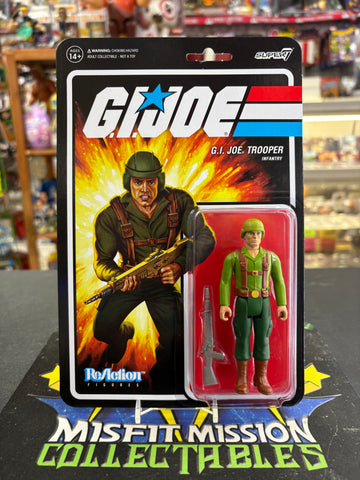 Super 7 ReAction GI Joe Infantry Trooper Figure (New)