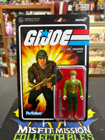 Super 7 ReAction GI Joe Infantry Trooper Figure (New)