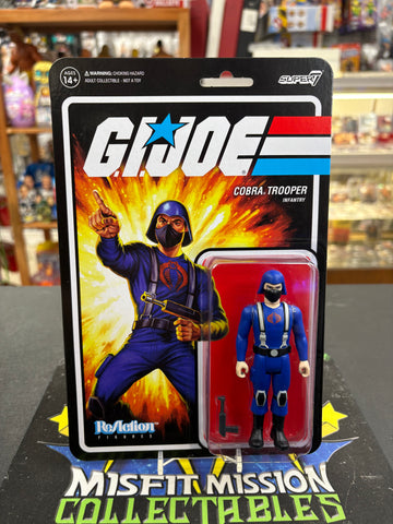 Super 7 ReAction GI Joe Cobra Infantry Trooper Figure (New)