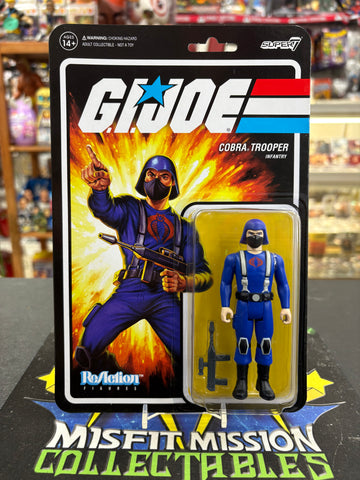 Super 7 ReAction GI Joe Cobra Infantry Trooper Figure (New)