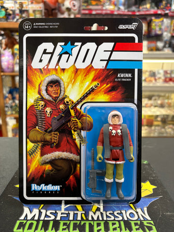 Super 7 ReAction GI Joe Kwinn Elite Tracker Figure (New)