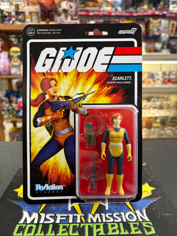 Super 7 ReAction GI Joe Scarlett Counter Intelligence Figure (New)