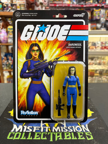 Super 7 ReAction GI Joe Baroness Intelligence Officer Figure (New)