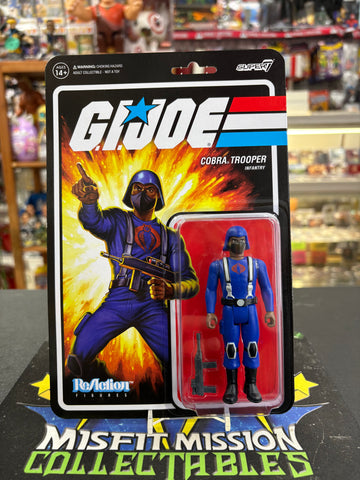 Super 7 ReAction GI Joe Cobra Trooper Infantry Figure (New)