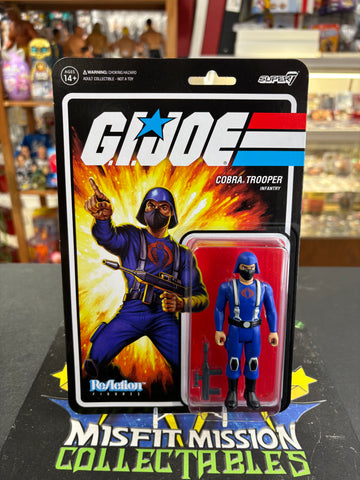 Super 7 ReAction GI Joe Cobra Trooper Infantry Figure (New)