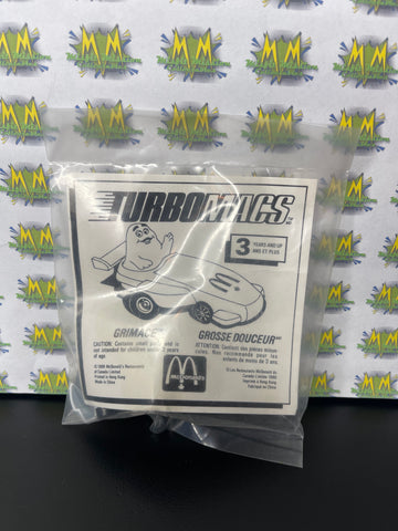 Vintage 1988 McDonalds Happy Meal Toy Fast Macs Grimace Pull Car (New)