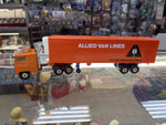 Vintage ERTL Snub Nose Allied Van Lines Semi Truck and Trailer