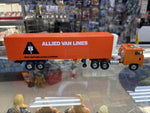 Vintage ERTL Snub Nose Allied Van Lines Semi Truck and Trailer