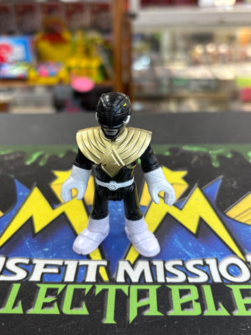 Power Rangers Imaginext Gold Armour Black Ranger Figure