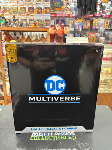 McFarlane DC Multiverse Rebirth Batman, Batwoman, & Clayface Gold Label Figure 3 pack (New)