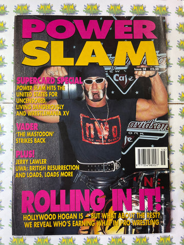 Power Slam Pro Wrestling Magazine Issue 58 Hulk Hogan