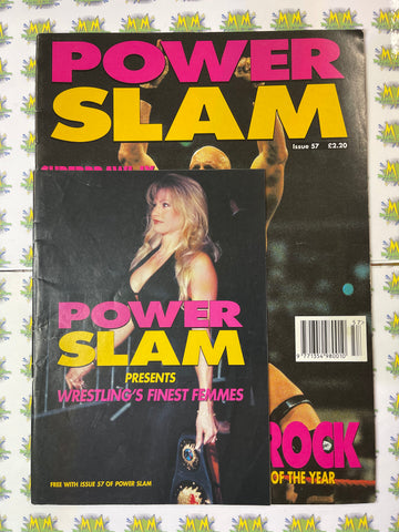 Power Slam Pro Wrestling Magazine Issue 57 Stone Cold Vs The Rock with Power Slam Presents Wrestling’s Finest Femmes
