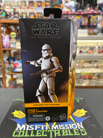 Star Wars Black Series Clone Wars Phase II Clone Trooper Action Figure (New)