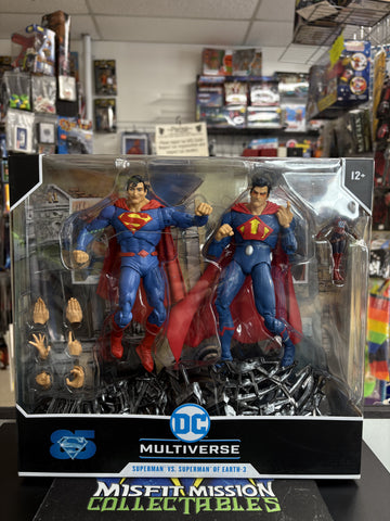 McFarlane DC Multiverse Superman 85 Superman Vs Superman of Earth-3 Figures (New)