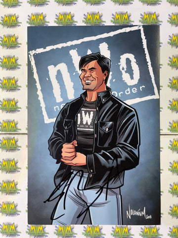Pro Wrestle Crate NWO Eric Bischoff Autographed 9x6 Picture