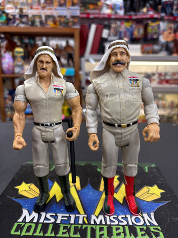 2004 Jakks WWE Classic Superstars Sgt. Slaughter & Colonel Mustafa Figure