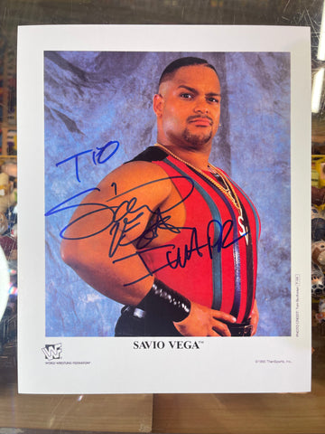 WWE Wrestling Legend Savio Vega Autogrpahed Picture