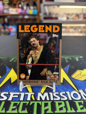 2016 Topps Heritage WWE Legends Ravishing Rick Rude #94 41/99 Trading Card