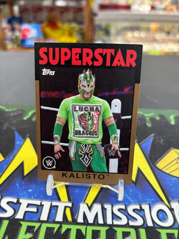 2016 Topps Heritage WWE Superstar Kalisto #20 56/99 Bronze Parralell Trading Card