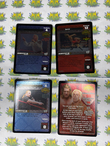 2002 WWE WWF Raw Deal Trading Card Game Evolution 4 Foil Card Set