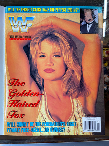 WWF Magazine March 1996 Sunny W/ Savio Vega Autograph