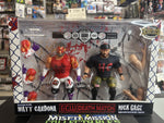 2023 Bell To Bell GCW Death Match Matt Cardona VS Nick Cage Bloody Variant Figures (New)