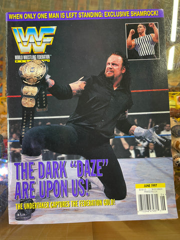 WWF Magazine March 1997 Undertaker Cover W/ Savio Vega Autograph